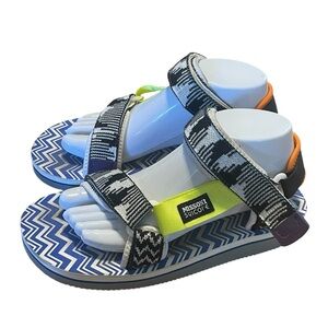 Missoni x Suicoke Canvas Printed Sandals, Mens Size 7, Women’s 8.5/9,‎ GUC
